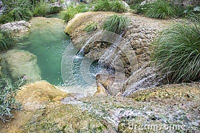 Neda Waterfalls Hidden Gems of Greece Stock Photo